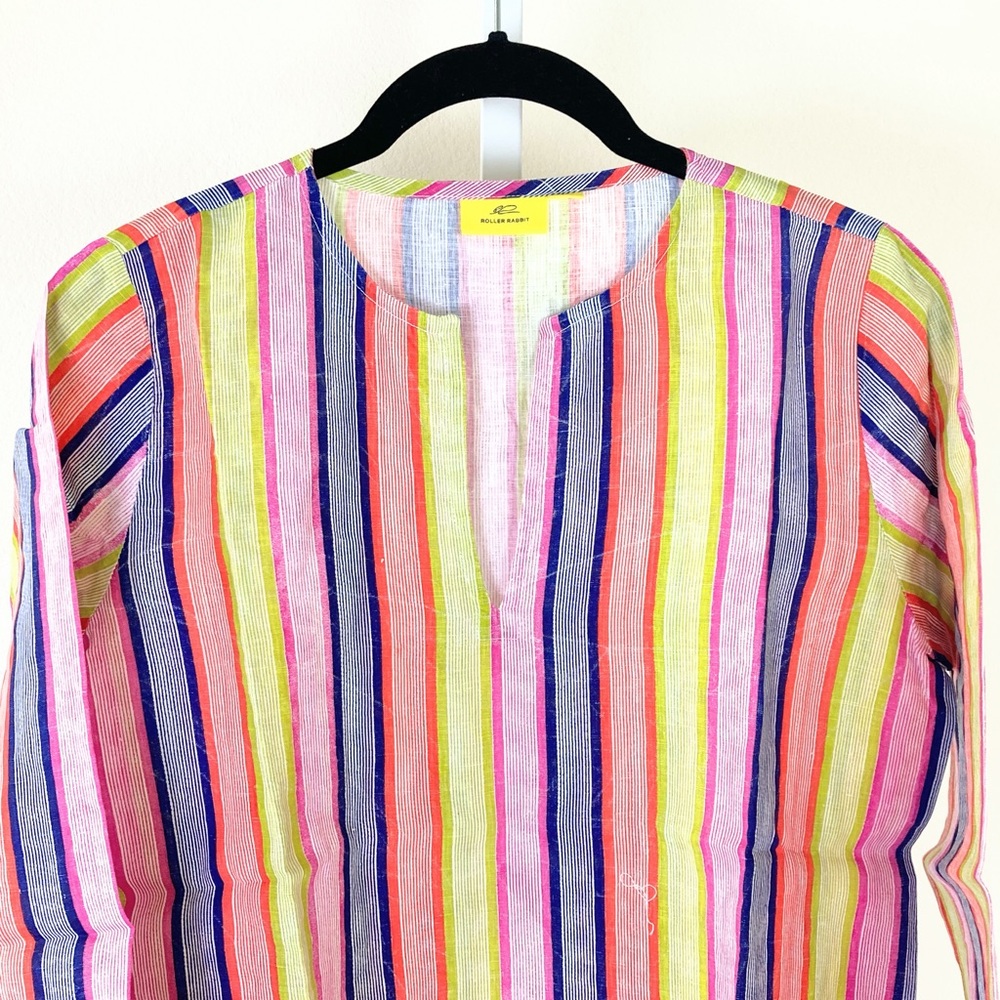 Roller Rabbit Kurta Raya Border in Bright Multicolor - Picture 2 of 7